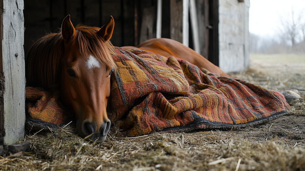 replacing worn-out horse blanket